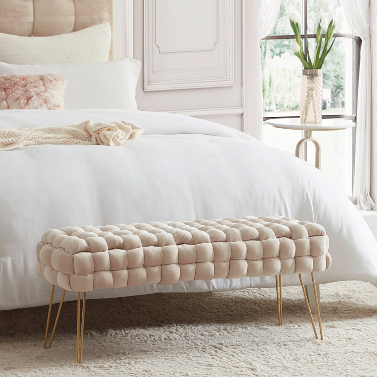 Manuel upholstered bench store everly quinn